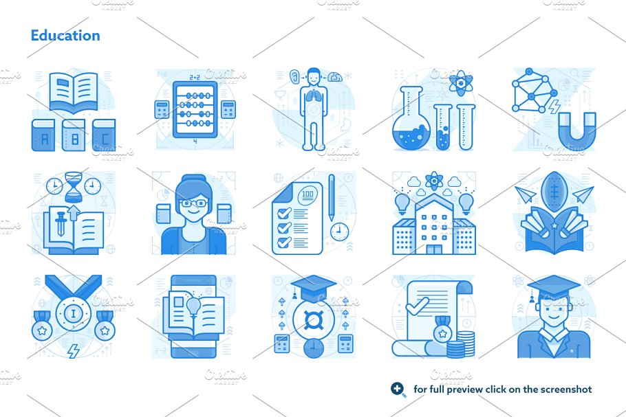 300个UI&UX适用的插画素材包 300 UI UX Illustrations插图(5)