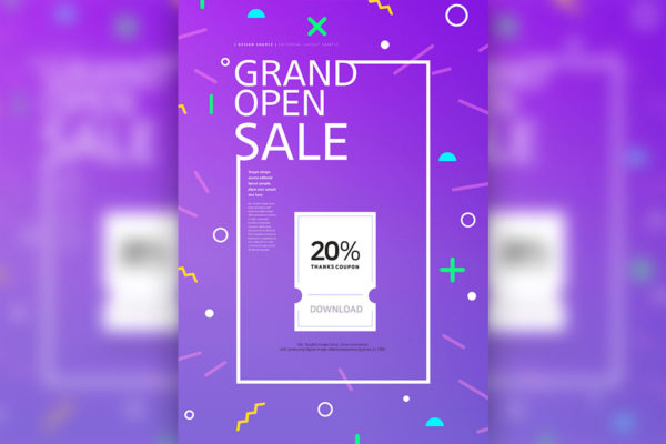 商品折扣促销购物活动广告海报模板