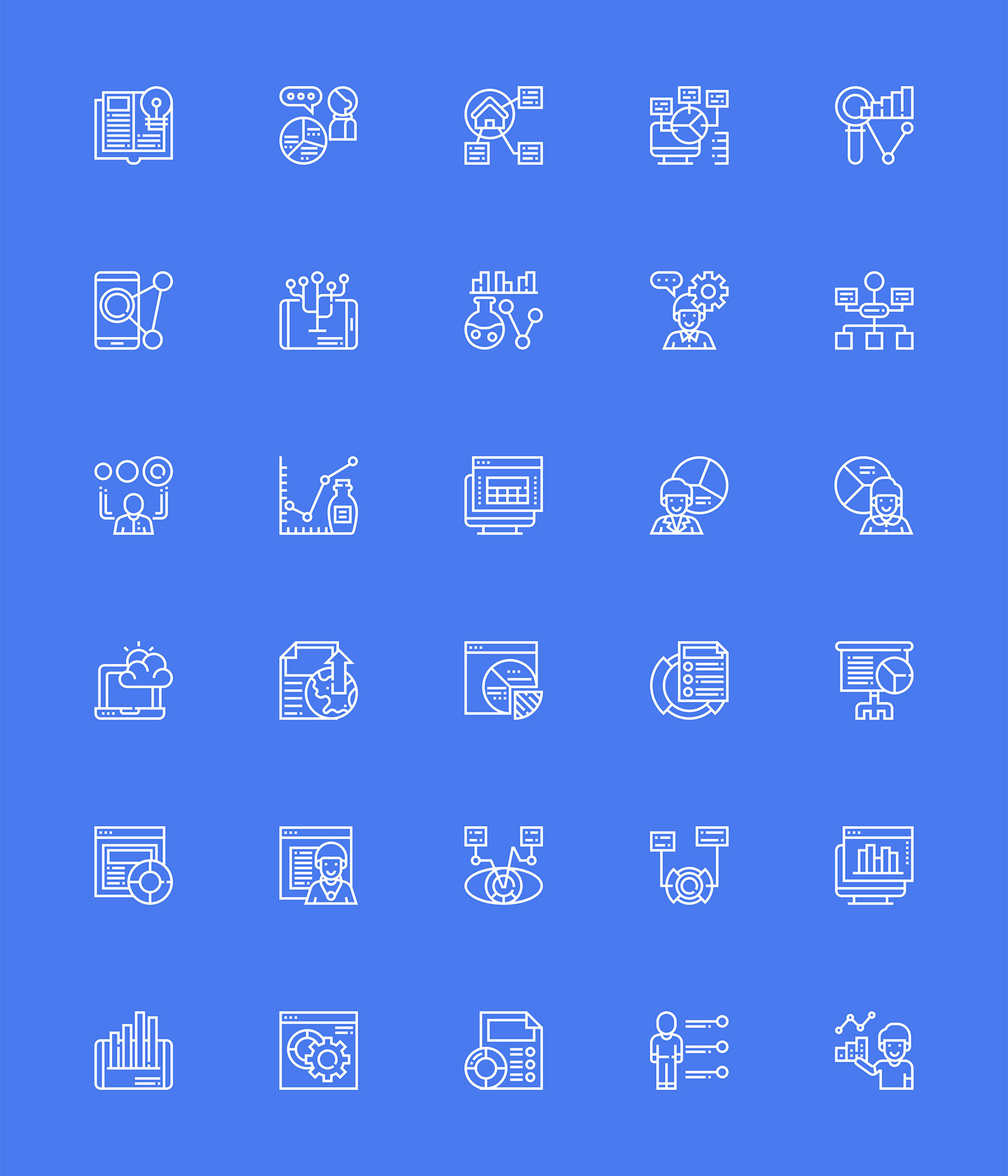 30 枚数据可视化元素图标