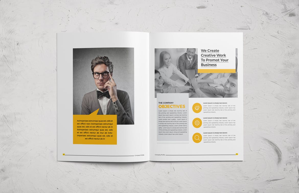 时尚高端多用途的企业形象画册手册楼书杂志设计模板（indd）插图(9)