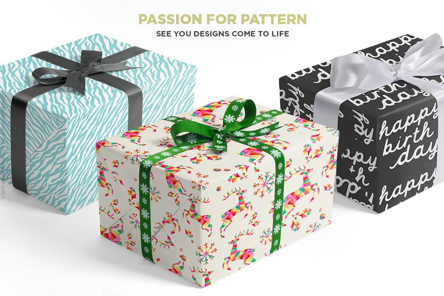 礼品盒包装盒样机 Gift box mockup for photoshop插图(4)