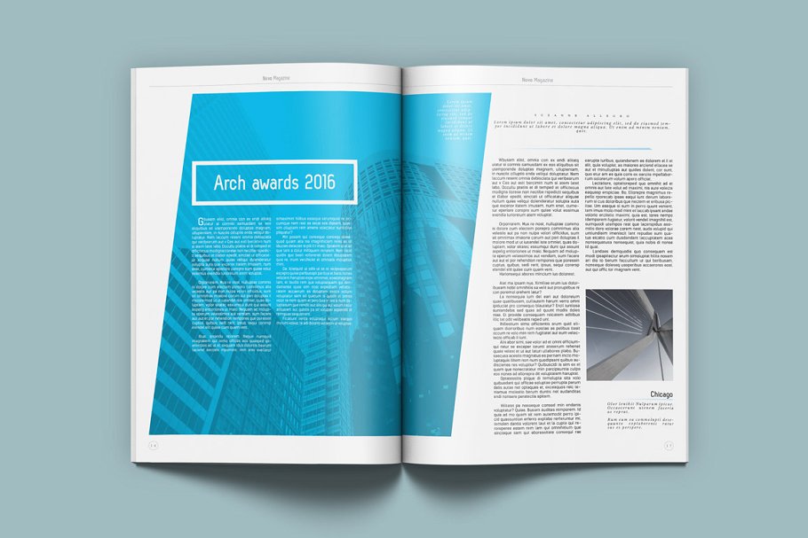 A4&美国信纸规格杂志通用模板 Novo Modern Magazine插图(5)