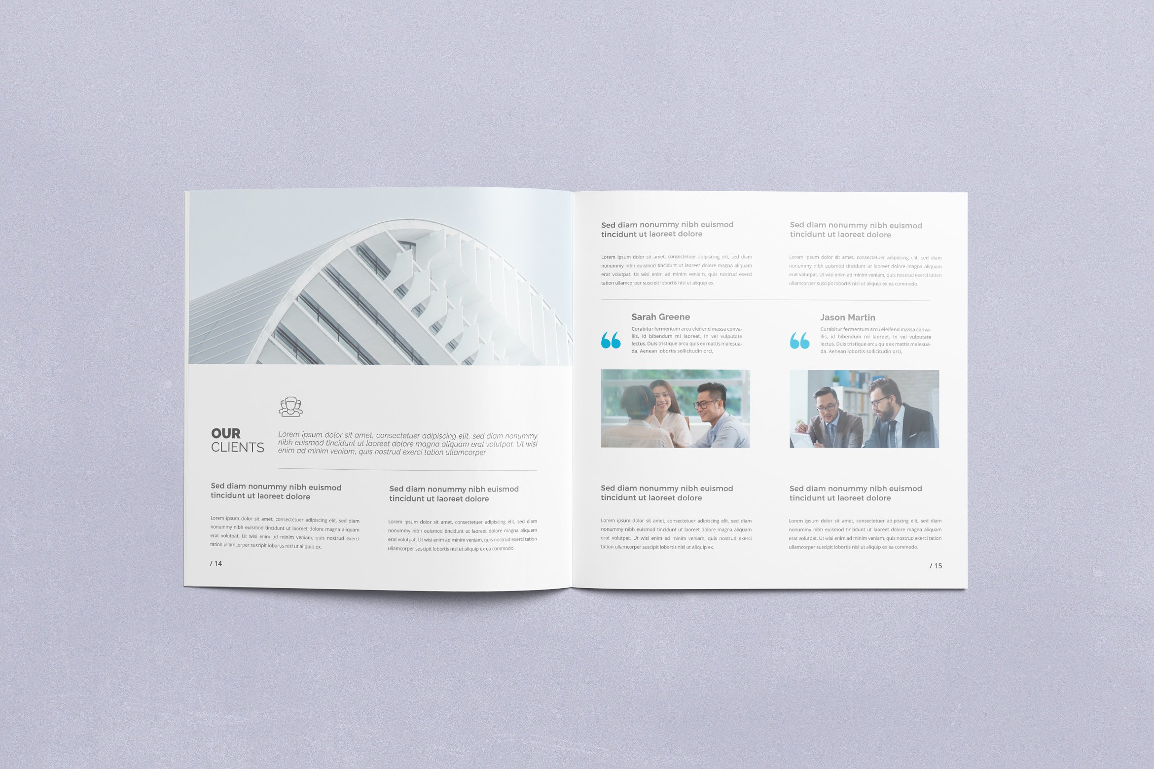 现代简约的多用途广场小册子插图(1)