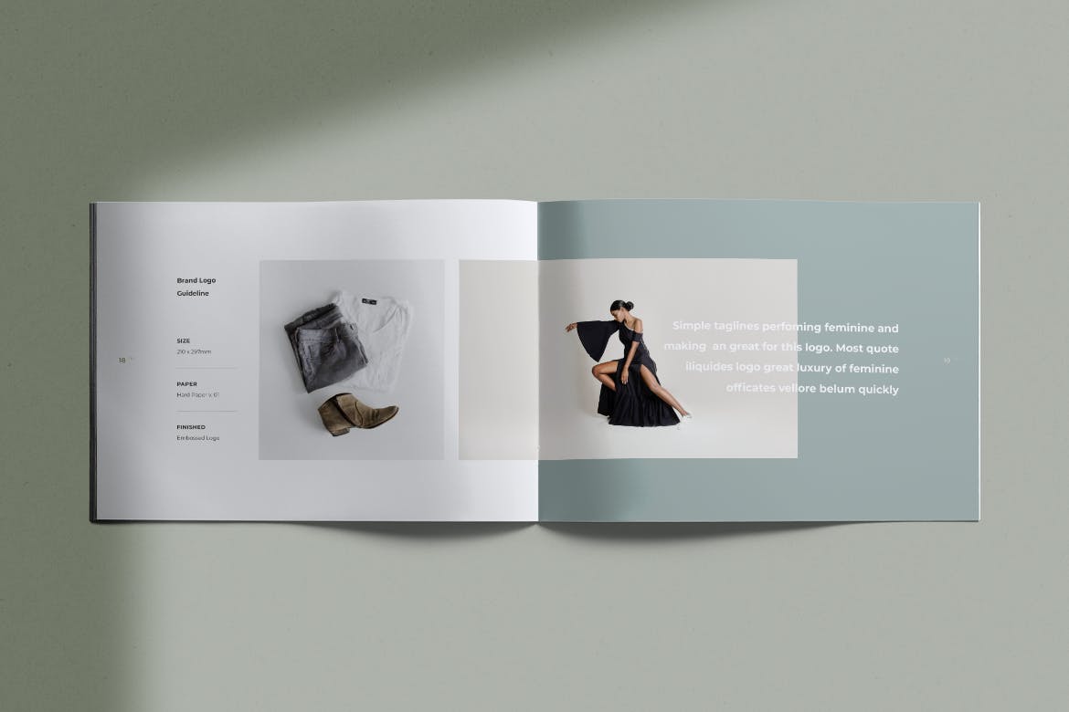 极简版式品牌VI手册设计模板 PAKEAN / Minimal Brand Guidelines插图(9)