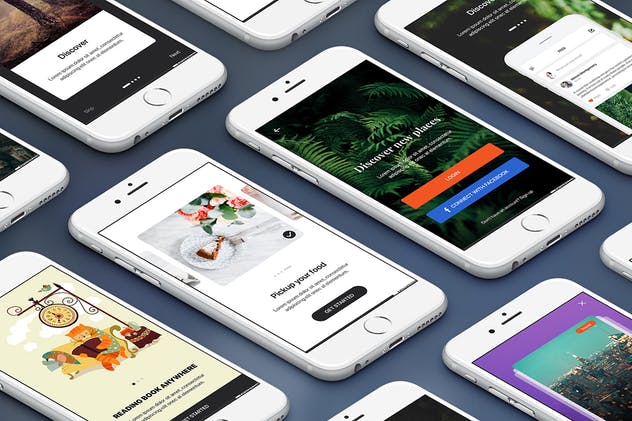 460+手机应用APP UI套件[4合1] Bundle Mobile UI Kit插图(6)