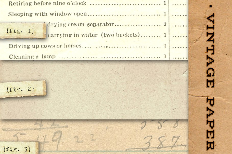 复古纸张纹理集 Vintage Paper Textures – No. 3插图(1)