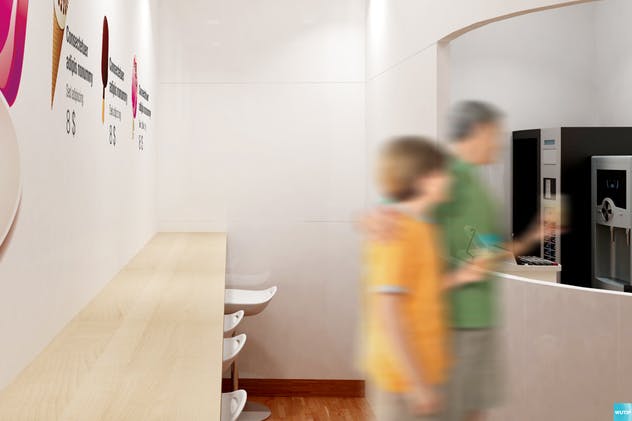 雪糕咖啡店铺品牌样机模板 Ice Cream – Coffee Branding Mockups插图(5)