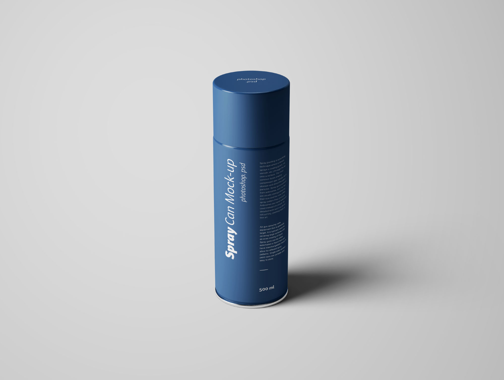 喷雾瓶喷雾罐外观设计样机PSD模板 Spray Can Mockup Photoshop PSD插图(3)