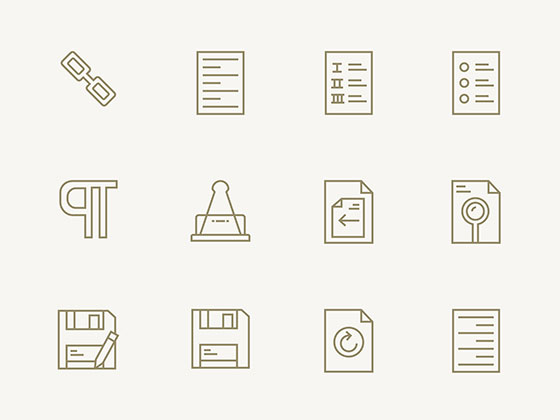 40 枚文本编辑器图标素材之家精选sketch素材