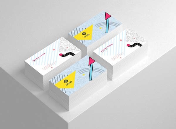 特色流行商务卡（名片）图形模板插图(5)