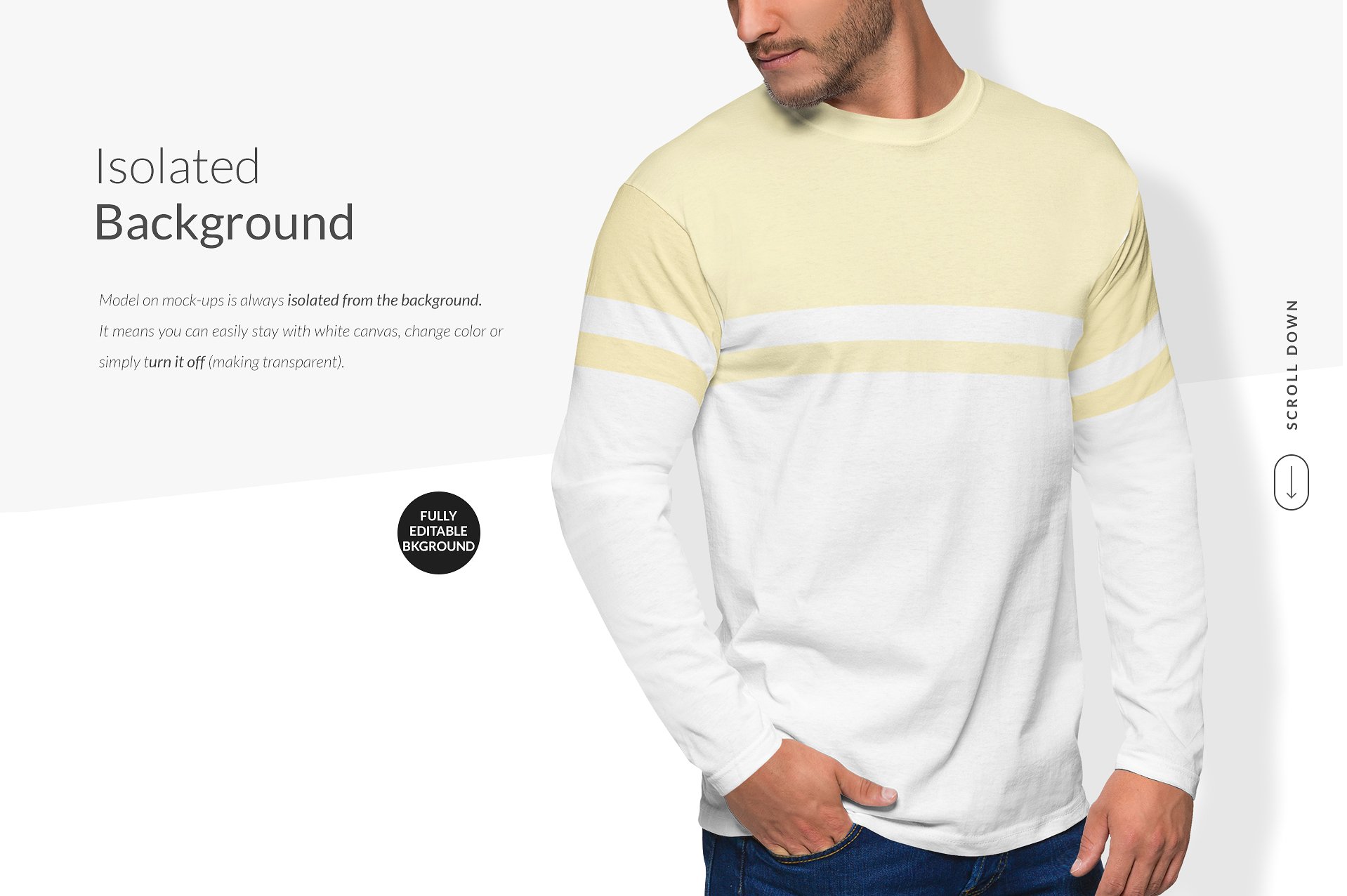 时尚男模特长袖服装展示模型Mockups下载2.44 GB[psd]插图(10)