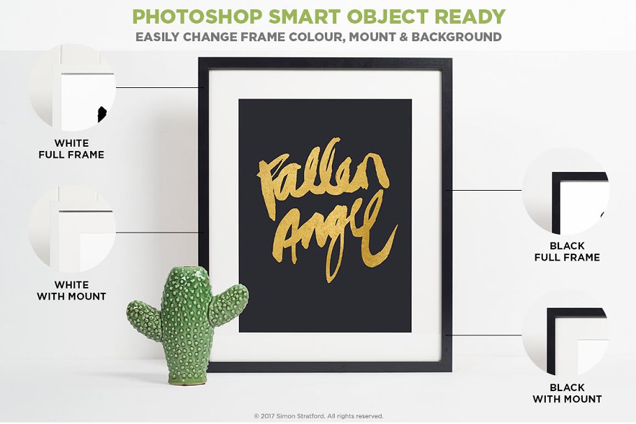 10款不同相框照片展示样机模板合集 10 picture frame mockups photoshop插图(5)