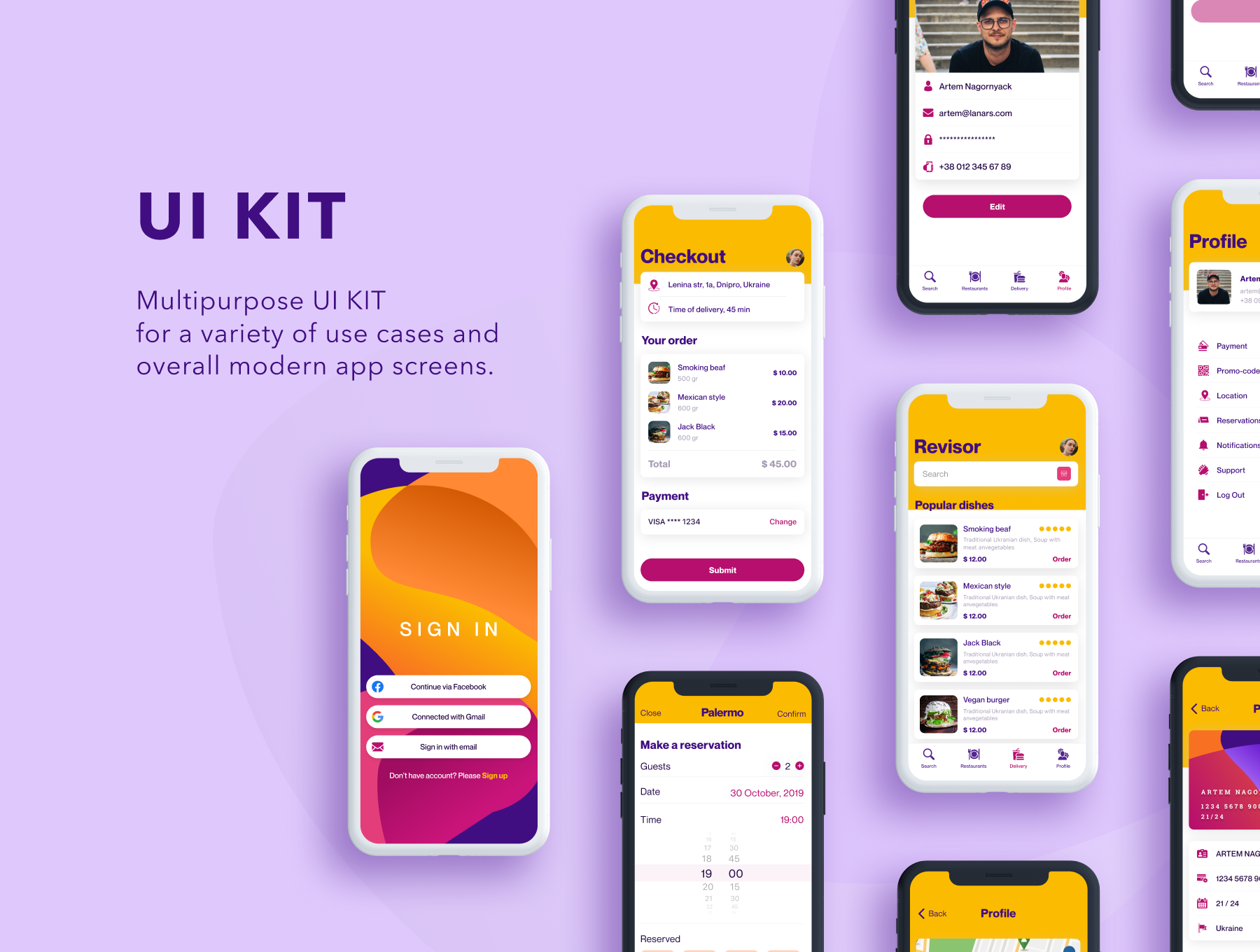 素材库下午茶：在线订餐/外卖订餐类APP应用UI设计素材库精选套件[]FIG插图