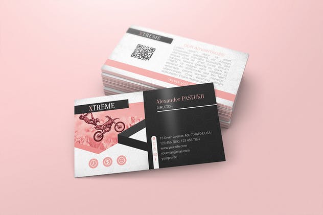 企业品牌名片设计展示样机 Business Card Mockups插图(4)