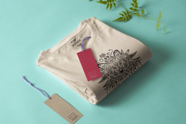 狼-曼陀罗花手绘T恤印花图案设计矢量插画素材库精选素材 Wolf Mandala T-shirt Design Vector Illustration