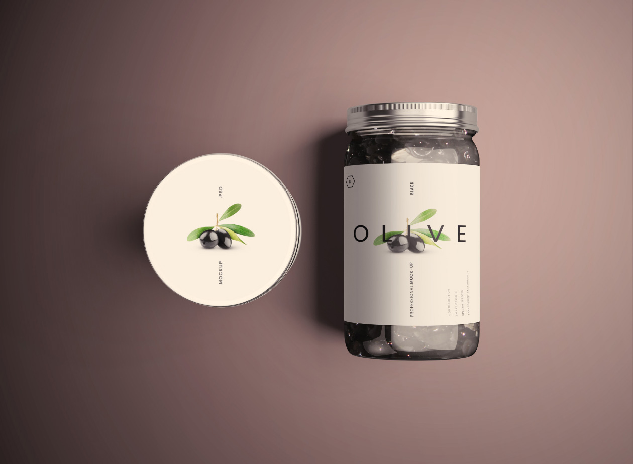 食品玻璃罐外观设计样机PSD模板 Standard Glass Jar Mockups插图(15)