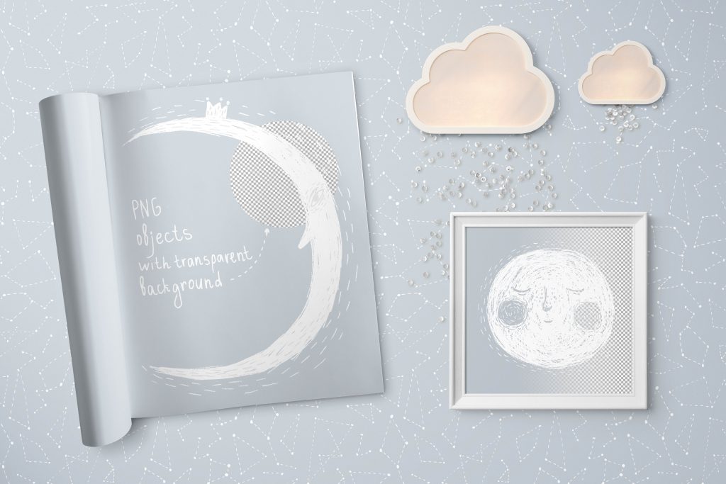 一组温暖恬静风格图形打包下载[psd,png]插图(2)