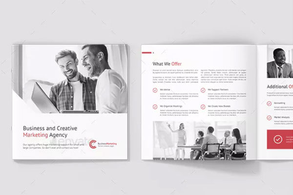 企业营销公司简介宣传册设计模板