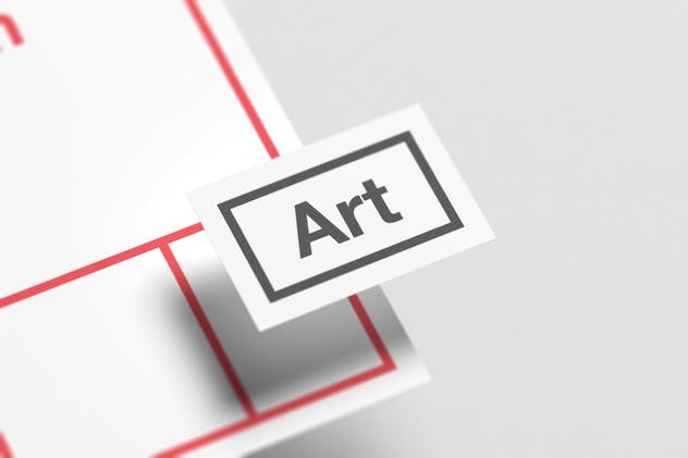 高品质浮动信纸/企业名片样机 Floating Stationery Mock-Up插图(3)