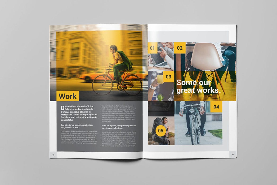 创意设计公司宣传画册设计模板 Malibu Brochure插图(9)