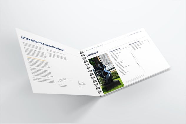 高档活页记事本/笔记本样机模板V2 Comb Bound Book Mockups 2插图(3)