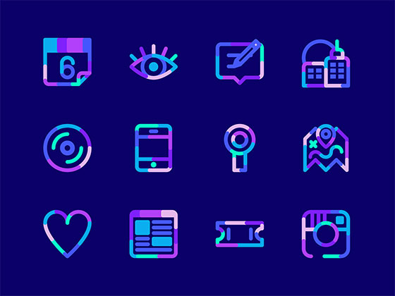 12 枚多彩图标素材之家精选sketch素材