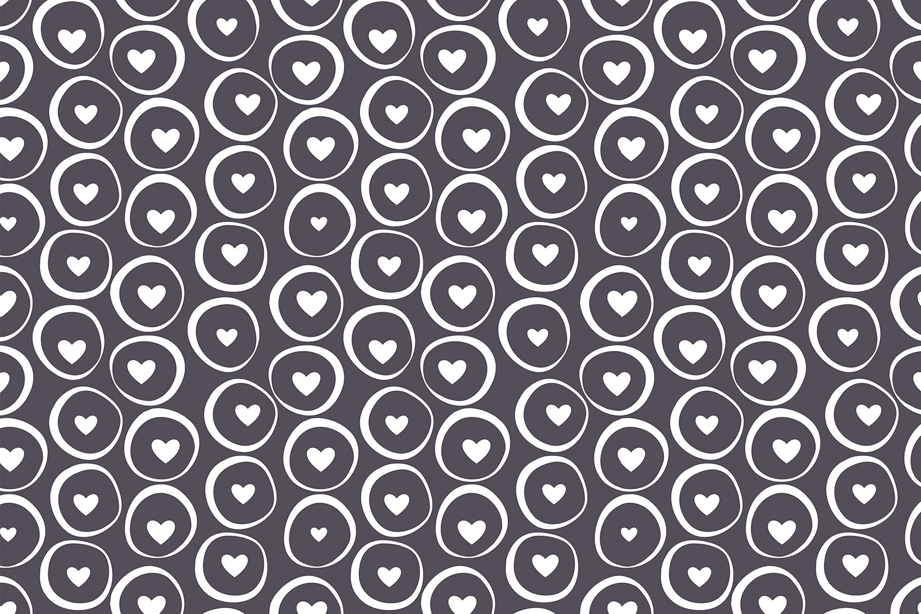 心形无缝纹理集 Hearts Seamless Patterns Set插图(3)