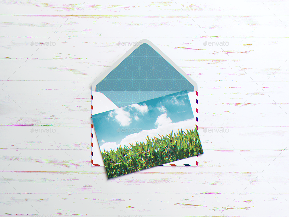 A6明信片和信封邀请传单设计样机 A6 Postcard & Envelope Invitation Flyer MockUp插图(3)