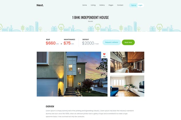 房地产物业管理机构网站设计模板 RealEstate Property Management Agency Web Template插图(6)