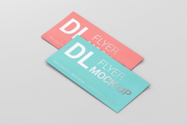 DL广告品牌传单样机模板 Flyer DL Mock-Ups
