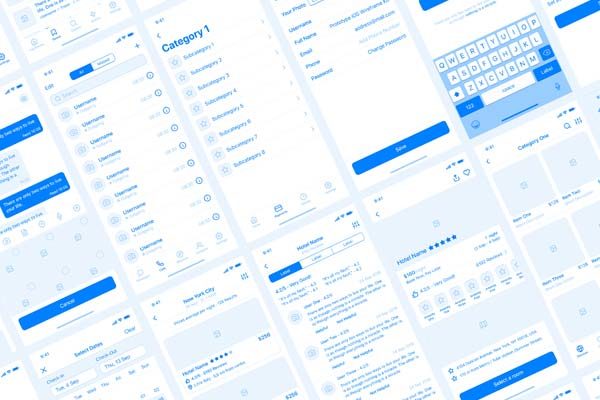 iOS线框图套装下载[XD]