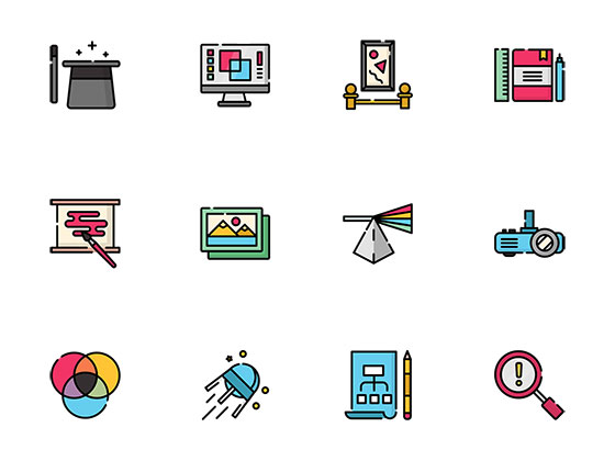 50 枚创作流程元素图标素材之家精选sketch素材