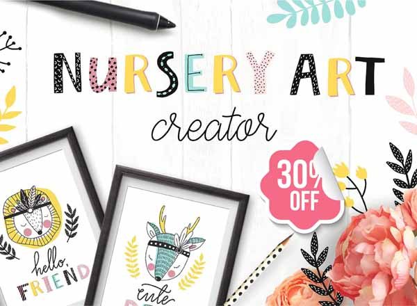 充满童趣的手绘动物字母素材打包下载[png,eps]