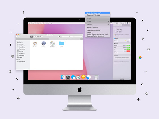 Facebook macOS 桌面界面包素材之家精选sketch素材
