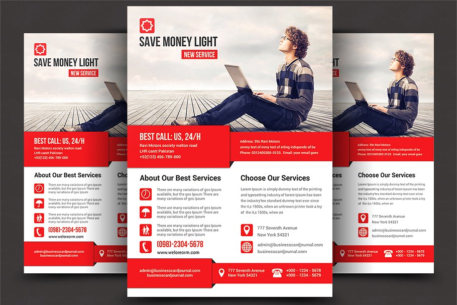 8款企业商务推广传单模板 (8) Corporate Business Flyer Bundle插图(4)