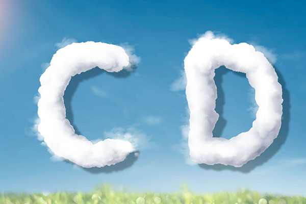 字母“CD”蓝天背景白云英文艺术字体素材库精选PSD素材