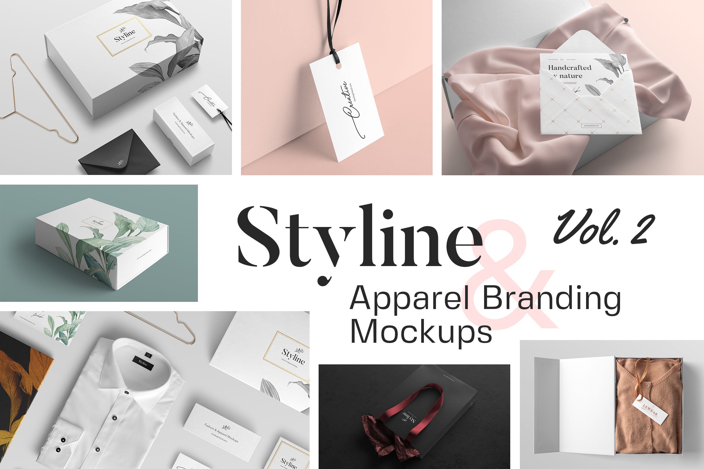 Styline系列时尚服饰品牌VI设计素材库精选套装v2 Styline – Fashion and Apparel Mockups vol 2插图