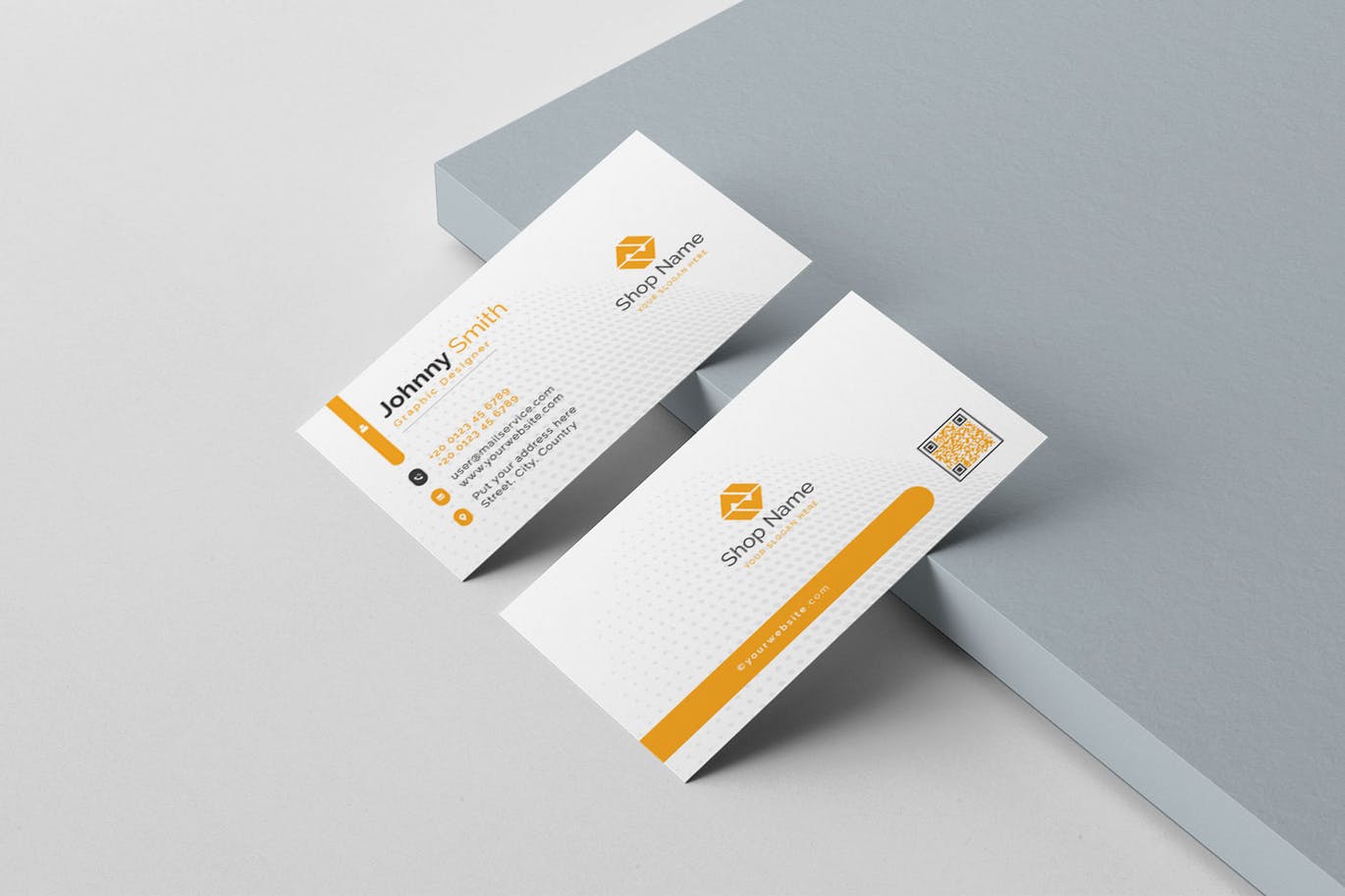 科技蓝企业素材库精选名片模板 Business Card插图(3)