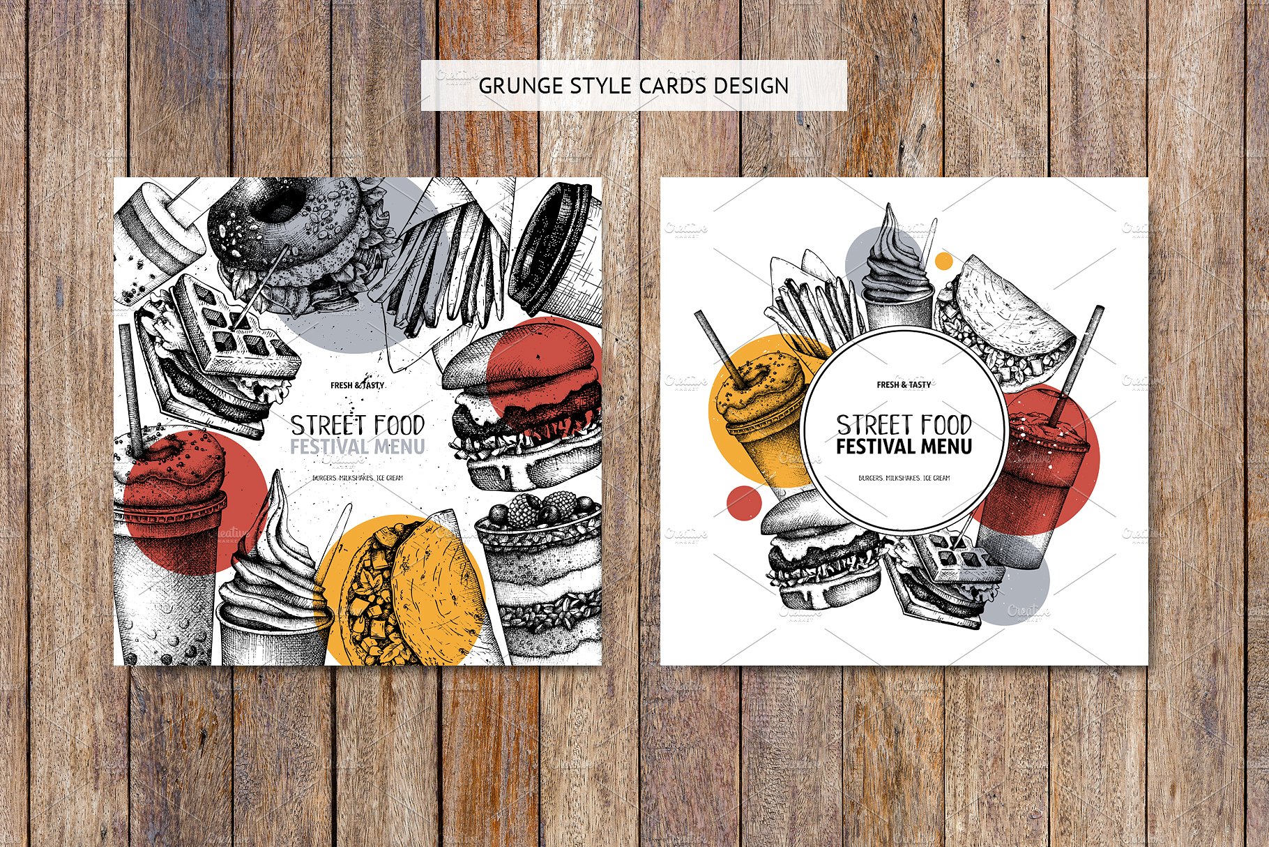 快餐食品矢量图形 Vector Fast Food Collection插图(5)