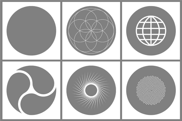 20个圆形图像图层蒙版效果模板 Circular Image Masks插图(1)