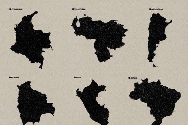 30+款地图图形矢量印章纹理 Country Stamps插图(2)