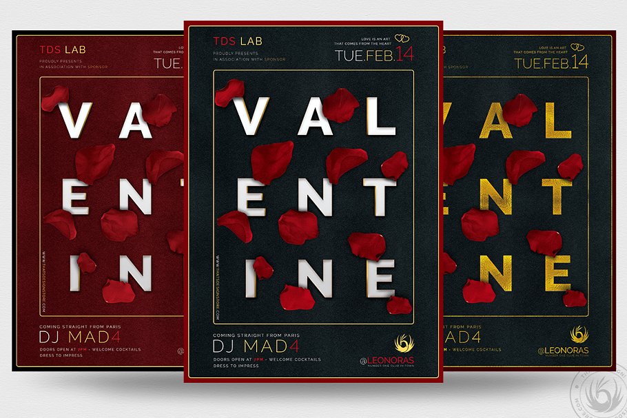 10款经典的情人节海报模板下载 [PSD]插图(2)
