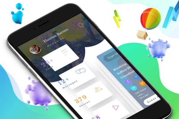 个人用户中心手机APP导航设计UI界面1 Navigation 1 Mobile Ui