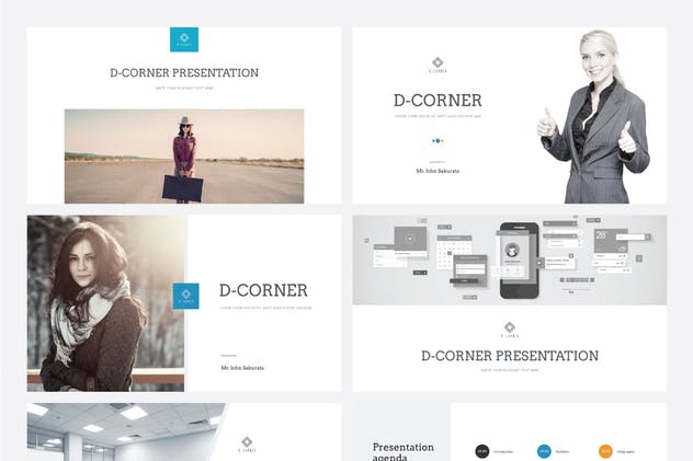 时尚高端简约多用途PPT模板V7 Multipurpose PowerPoint Template V.7插图(1)
