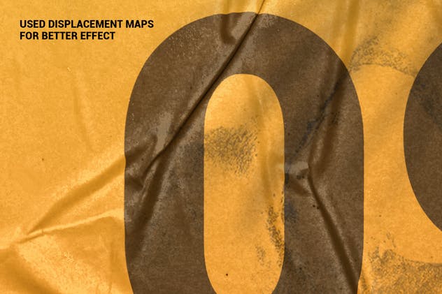 胶合效果广告海报设计样机 Poster Glued Effect Mockups插图(7)