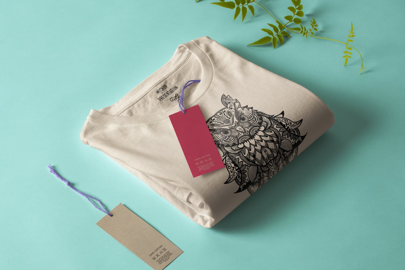 猫头鹰-曼陀罗T恤印花图案设计矢量素材 Owl Mandala T-shirt Design Vector Illustration插图