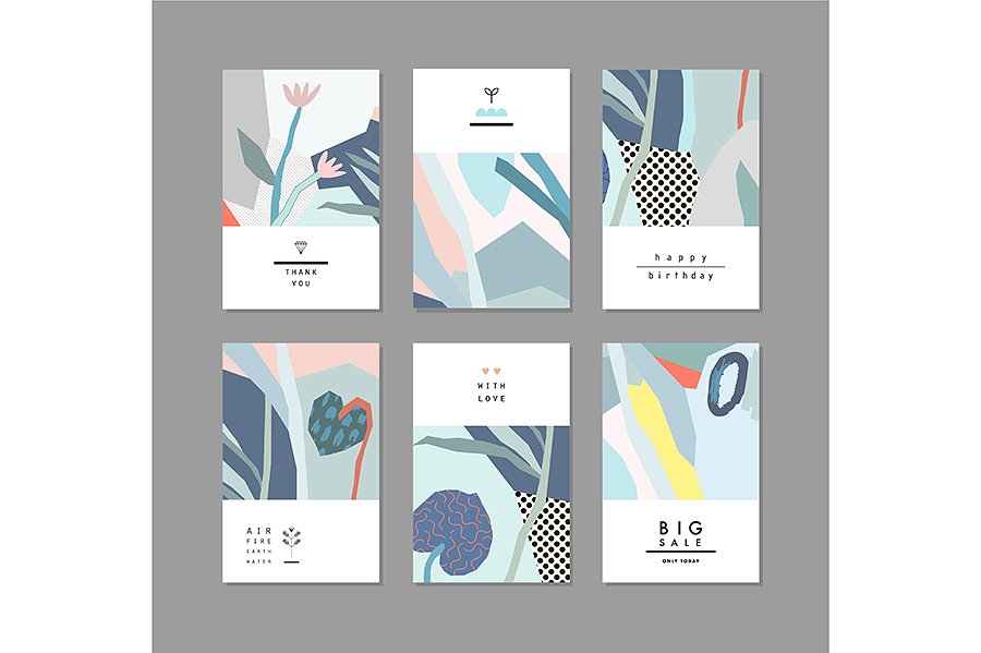 绿色带有花卉图型的图案包 IN GREEN graphic pack插图(7)