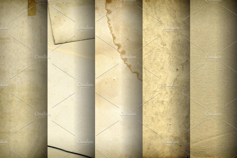 多元素混合纸张纹理 Mixed Paper Textures插图(2)