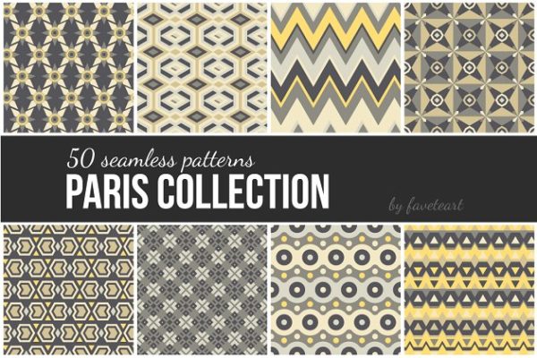 50款经典民族特色图案纹理 50 Seamless Patterns (EPS, JPG)