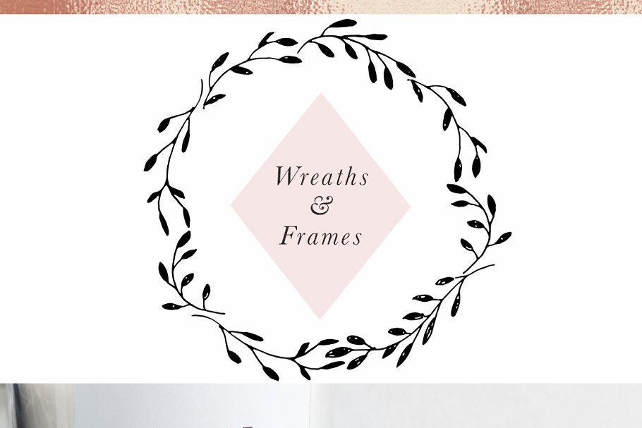 优雅有格调的充满大自然气息的插画与纹理 Rustic Chic Patterns & Illustrations插图(2)